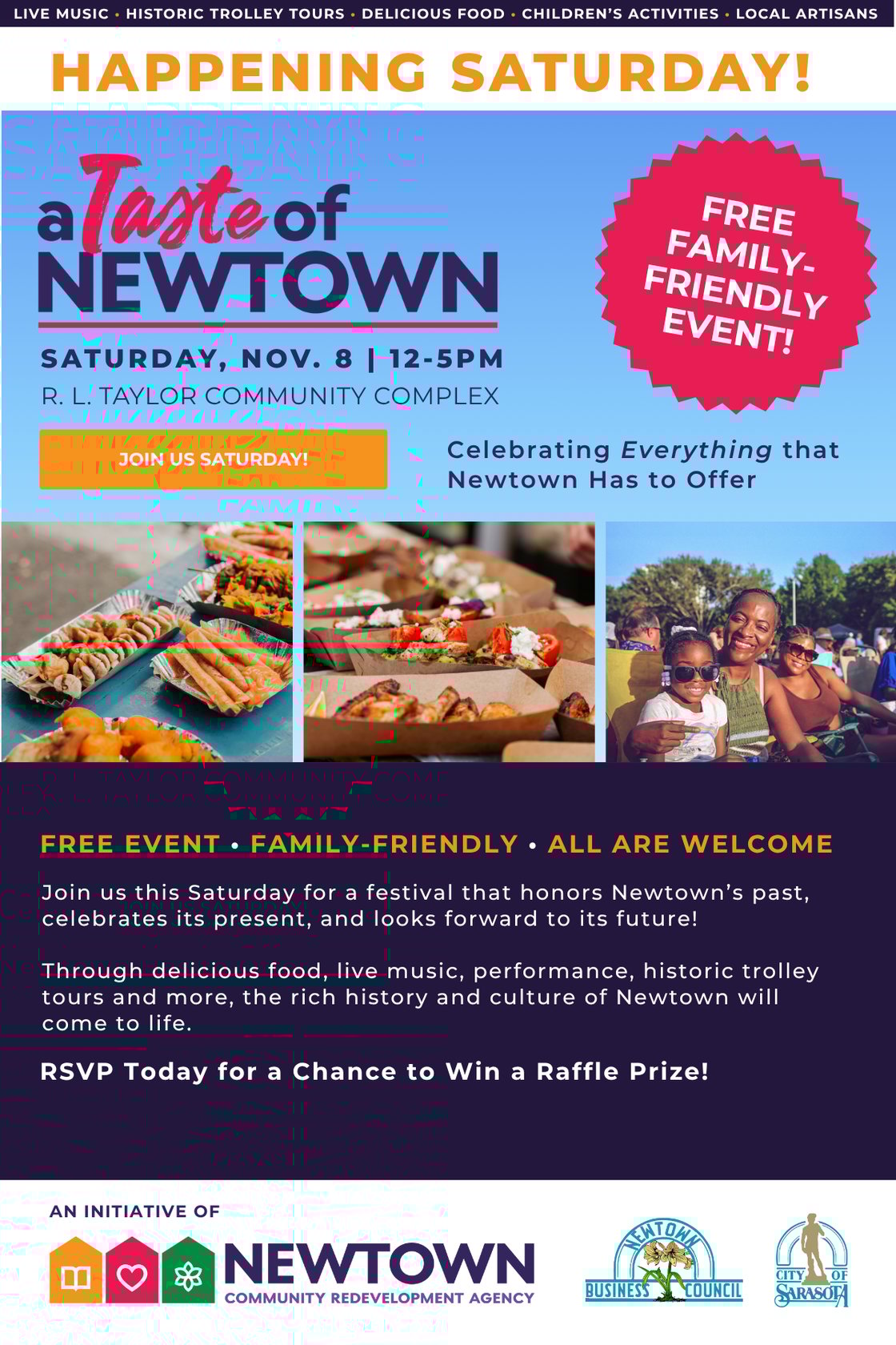 11_3-11_7 A Taste of Newtown Sarasota Says