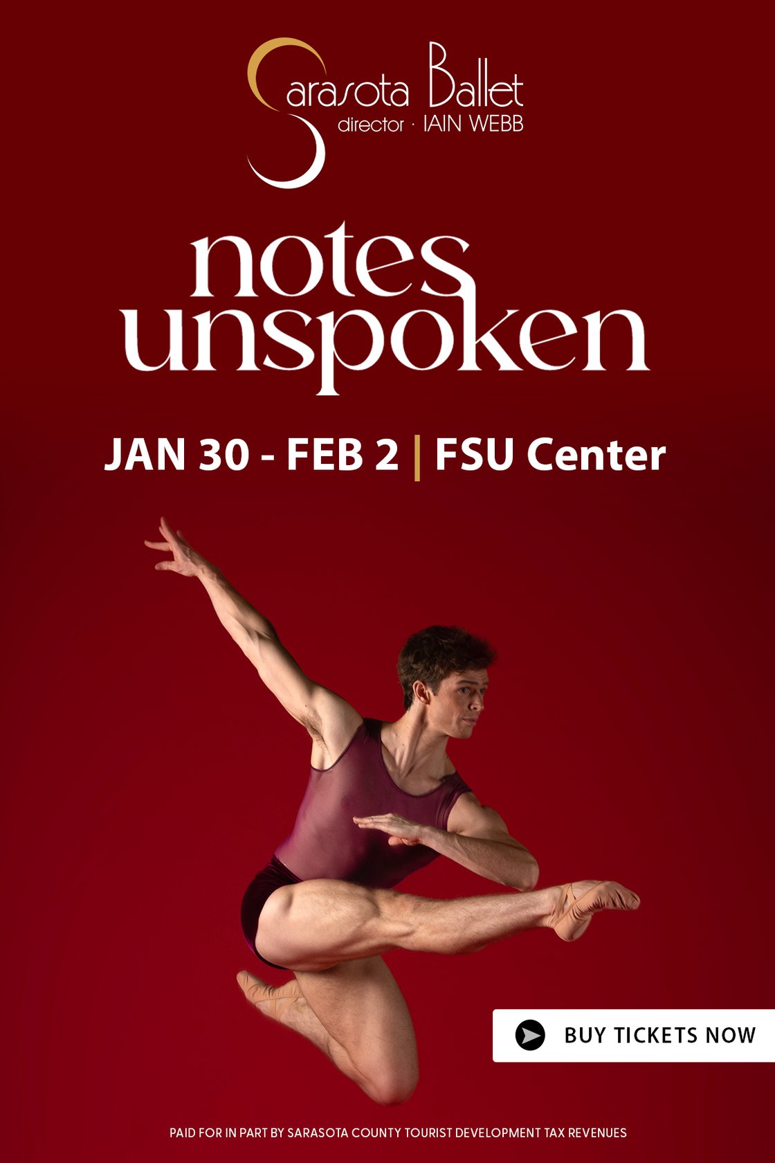 Experience The Sarasota Ballet’s Notes Unspoken, featuring a captivating world premiere by Gemma Bond, the dramatic narrative of Antony Tudor’s Lilac Garden, and Ricardo Graziano’s playful Valsinhas.
