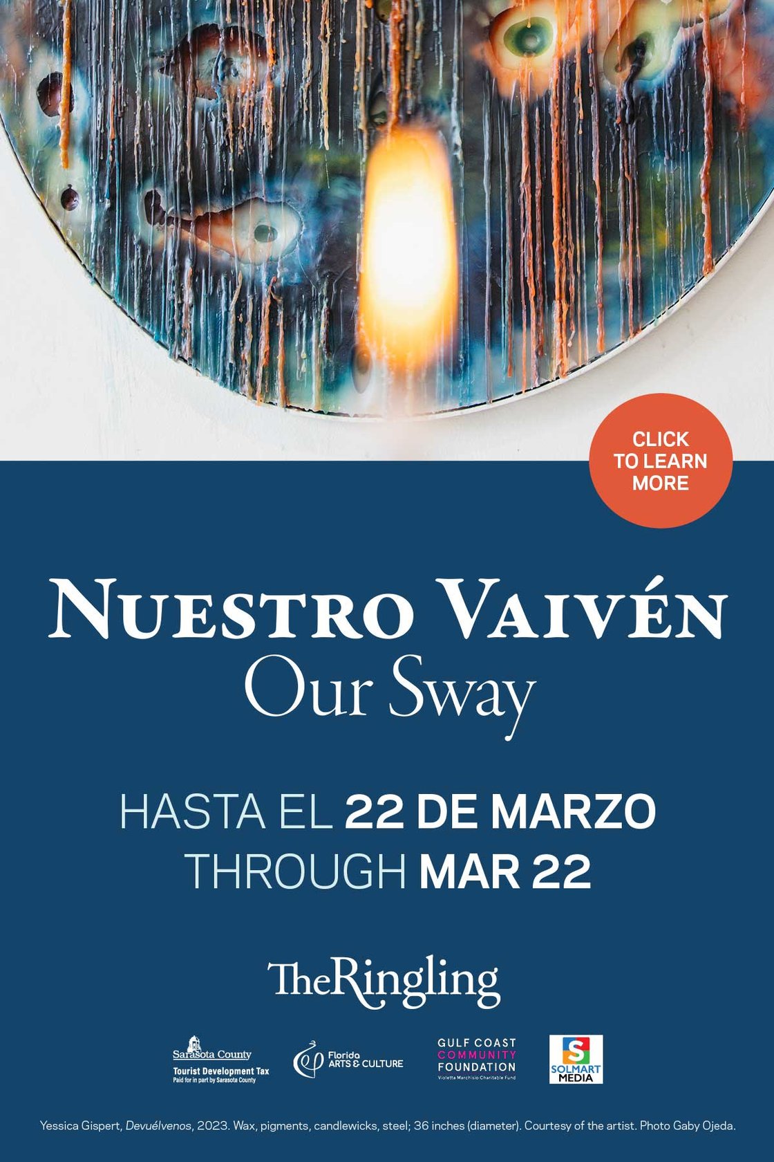 The Ringling is proud to present Nuestro Vaivén (Our Sway), one of The Ringling’s largest exhibitions of contemporary Latin art. See the exhibition from Oct 4, 2025 - Mar 22, 2026.