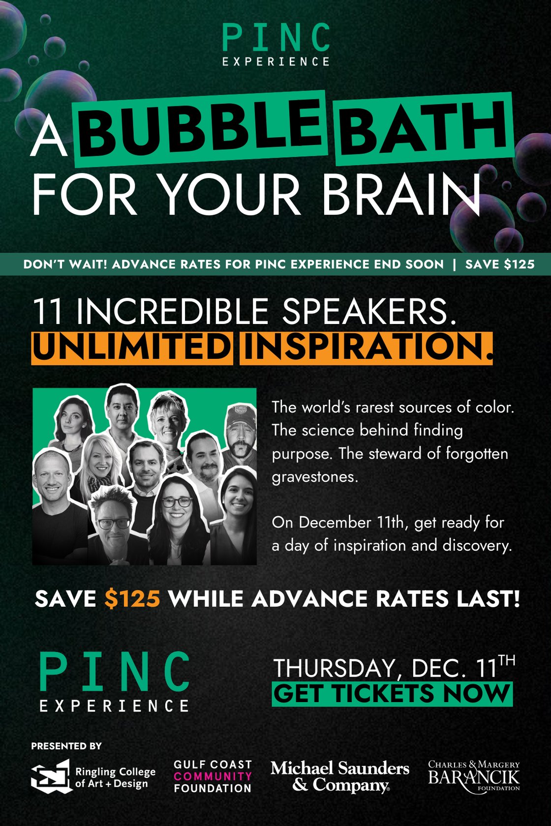 PINC Bubble Bath Speakers Sarasota Says (1)