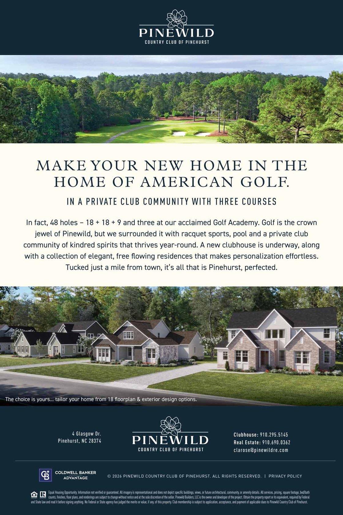  MAKE YOUR NEW HOME NEAR THE HOME OF AMERICAN GOLF
