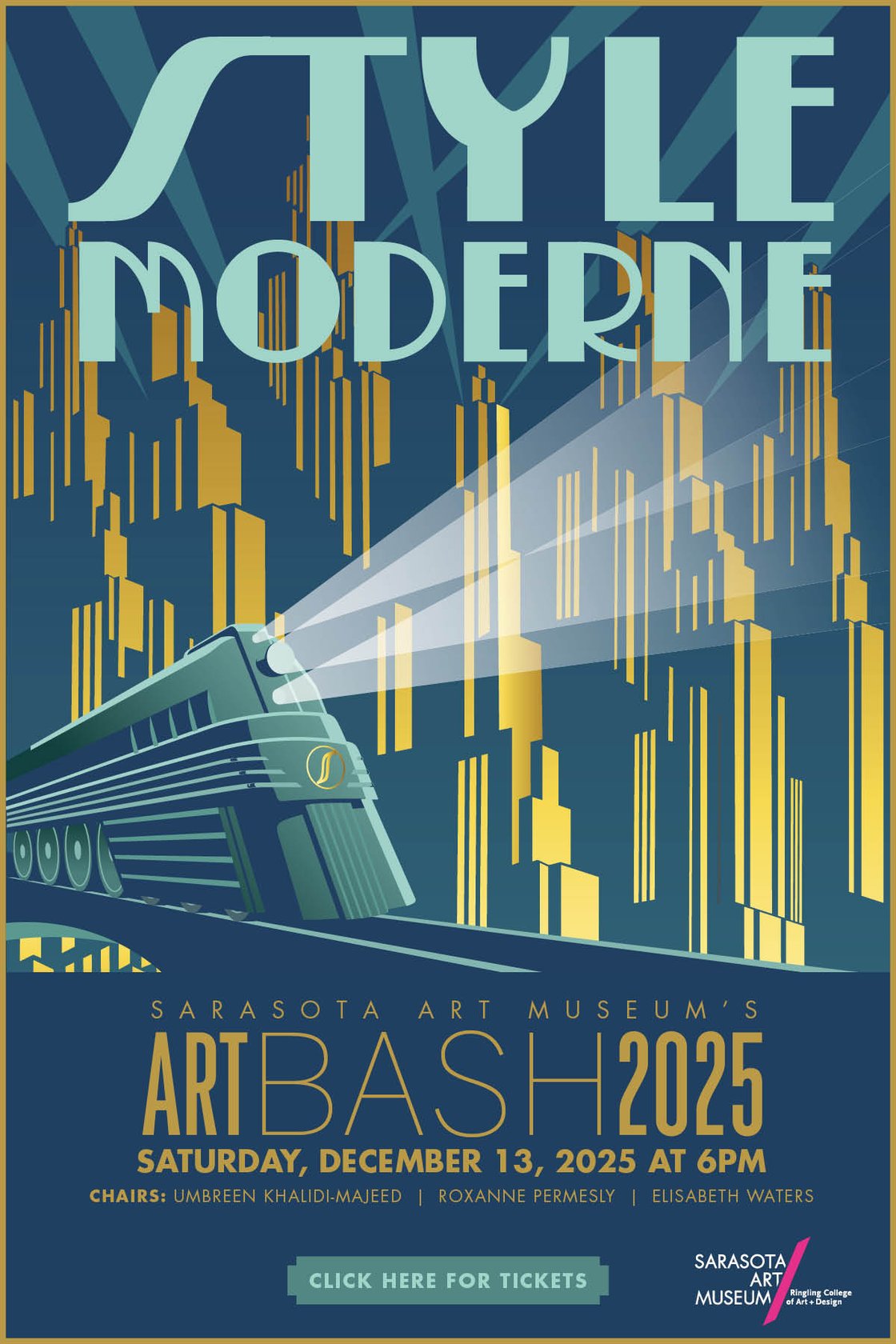 Be transported to glamorous Paris in 1925, the birthplace of Art Deco. Dance to the syncopated rhythms of the jazz age and celebrate the city’s vibrant modernity through your own expression of “le style moderne.”