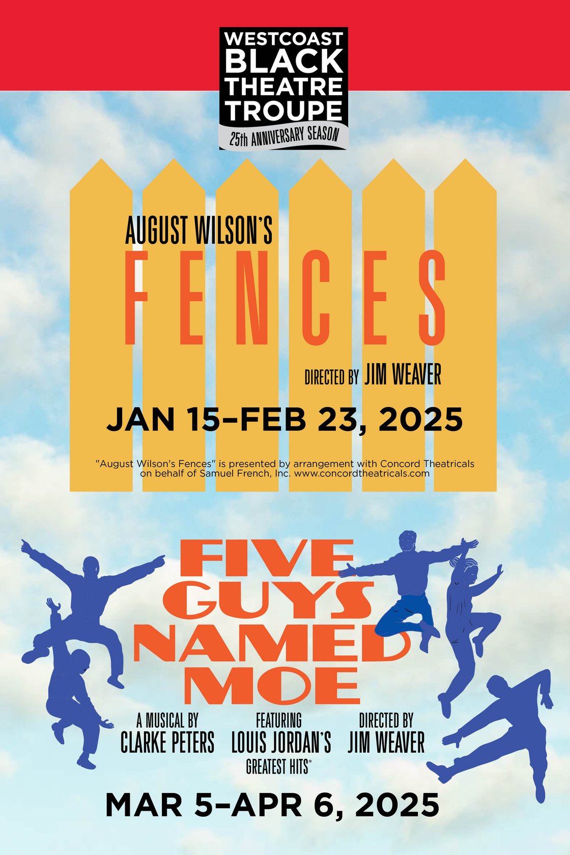 Upcoming Westcoast Black Theatre shows August Wilson’s Fences and Five Guys Named Moe