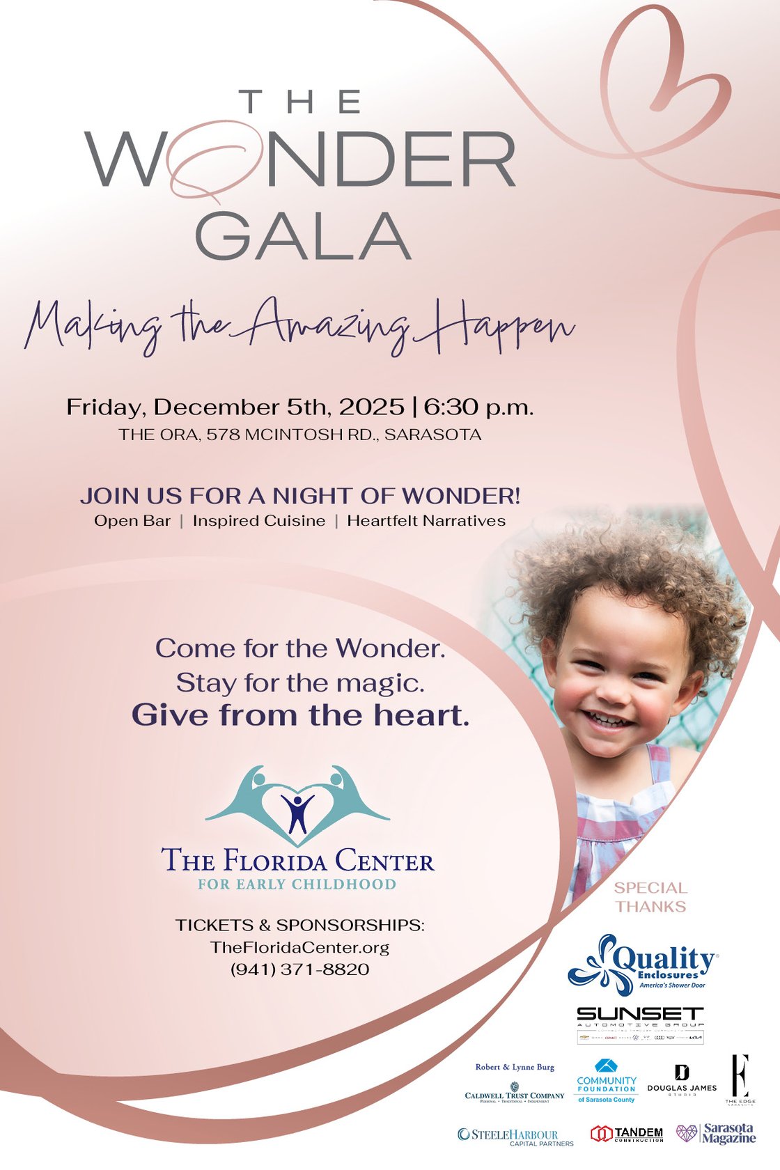The Florida Center's 2025 Wonder Gala is Dec 5!