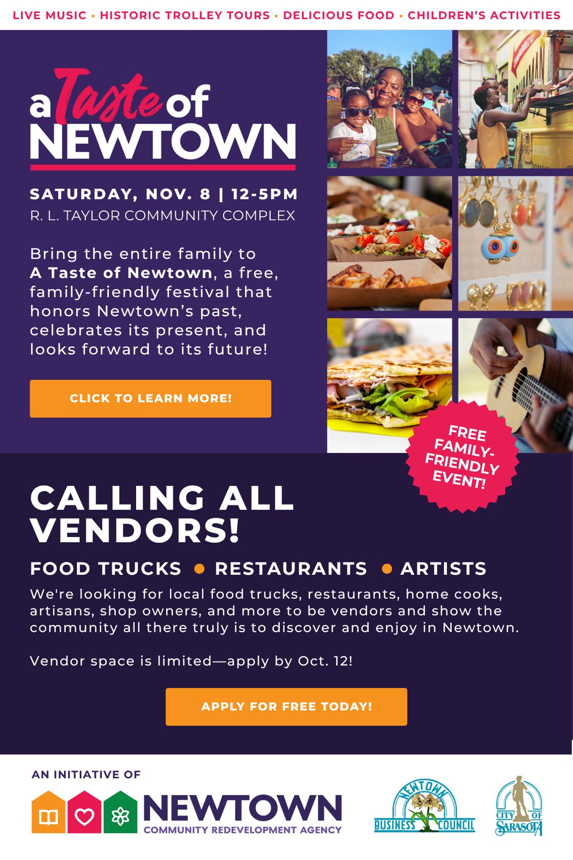 Sarasota Says Taste of Newtown Vendors