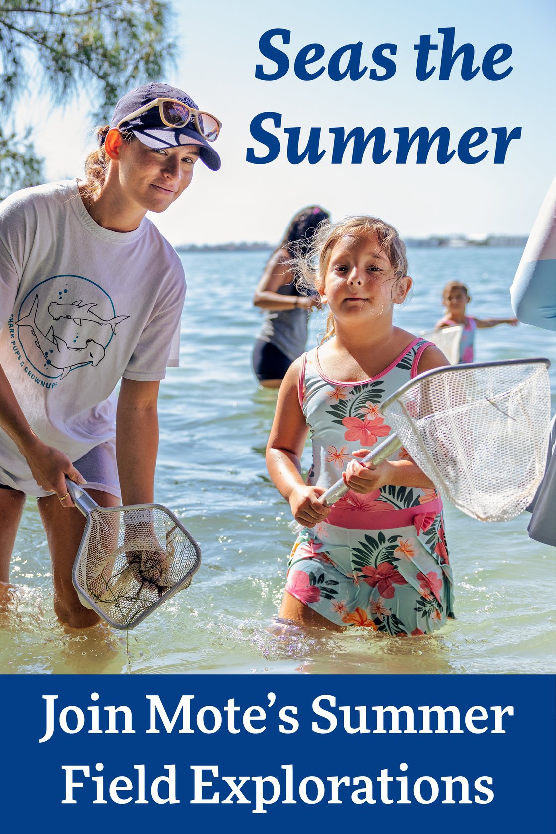 Join Mote every Monday throughout June & July 10:00-11:30 AM, for fun in the sun. You’ll dip net, explore scientific techniques and learn the importance of ocean conservation during this summertime field exploration alongside Mote educators. 