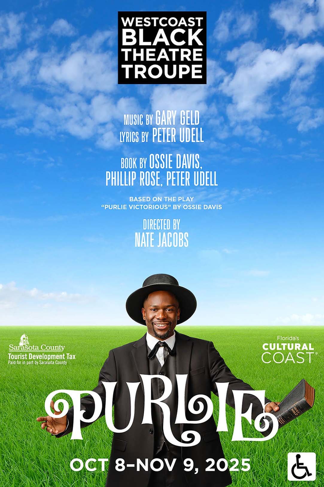 In the Tony-Award winning comedic Broadway play, Purlie, a charismatic and resourceful self-taught Black preacher returns to his home in the Jim Crow South