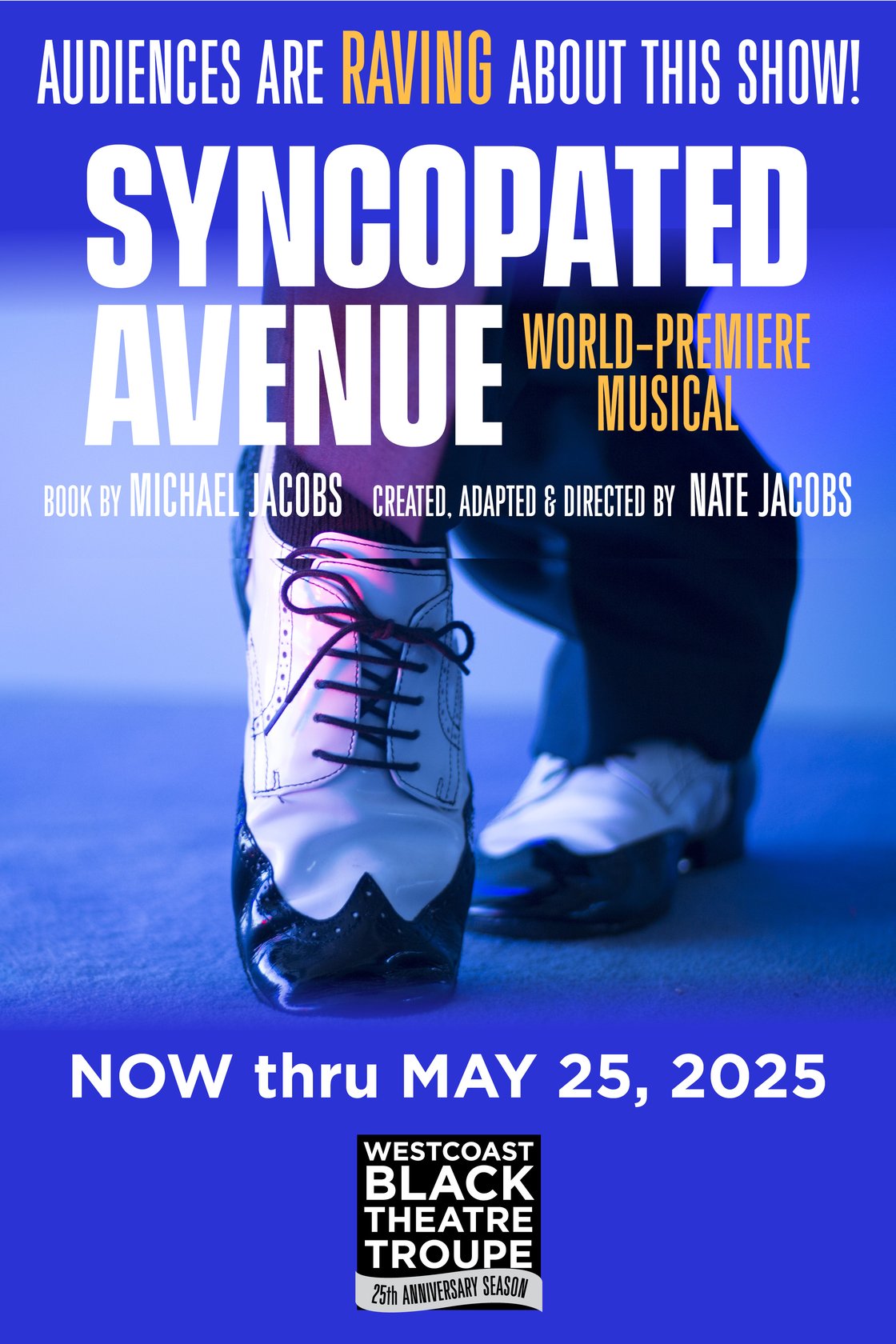 ad for Westcoast Black Theatre's original tap dance revue "Syncopated Avenue"